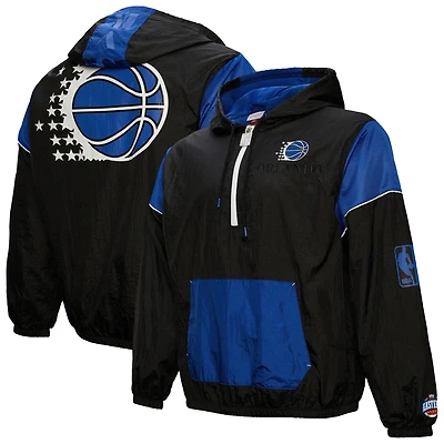 Veste coupe-vent unisexe Mitchell & Ness Orlando Magic Hardwood Classics Team OG 3.0 Anorak demi-zip noir