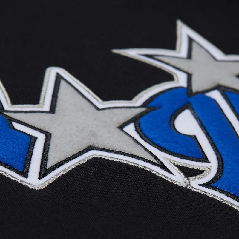 Sweat à capuche unisexe noir épais Orlando Magic de Mitchell & Ness