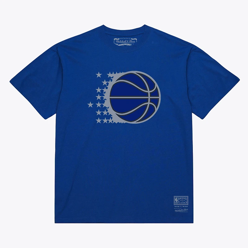 T-shirt unisexe Mitchell & Ness Royal Orlando Magic Hardwood Classics Arch