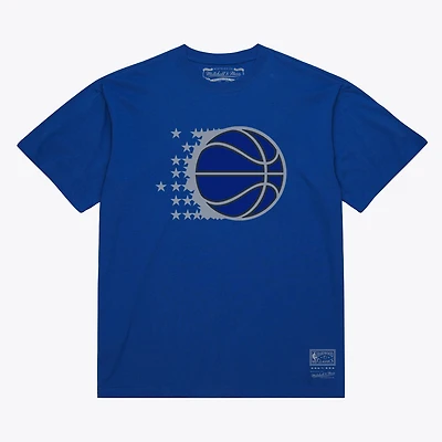 T-shirt unisexe Mitchell & Ness Royal Orlando Magic Hardwood Classics Arch