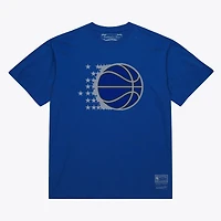 T-shirt unisexe Mitchell & Ness Royal Orlando Magic Hardwood Classics Arch