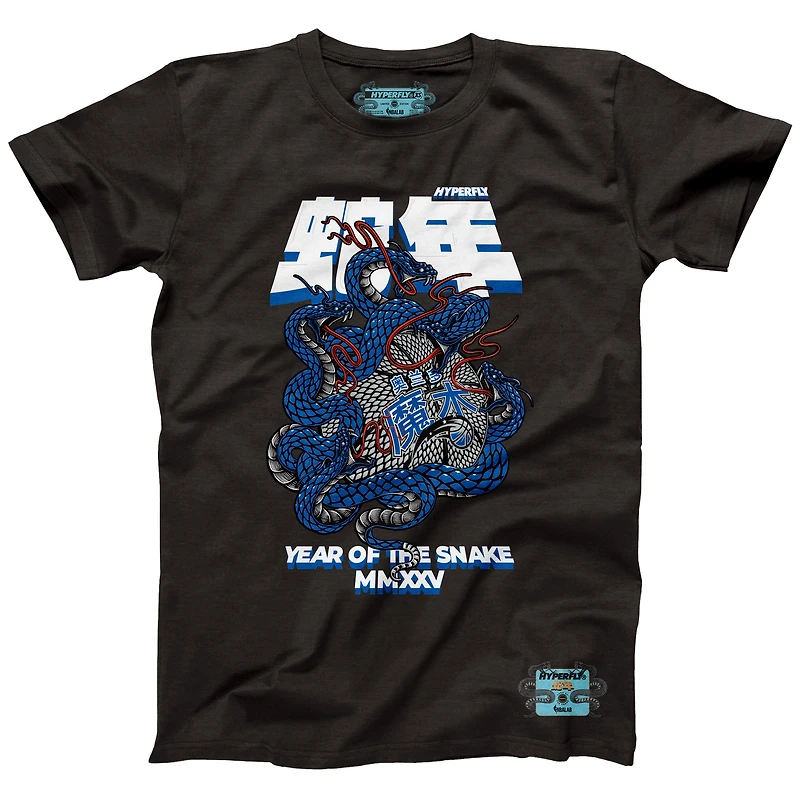 Unisex NBALab x Hyperfly Heather Black Orlando Magic Year of the Snake Lunar New Collection T-Shirt