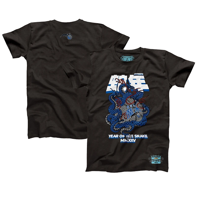 Unisex NBALab x Hyperfly Heather Black Orlando Magic Year of the Snake Lunar New Collection T-Shirt