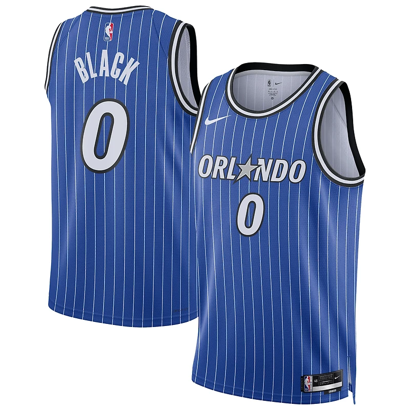 Unisex Nike Anthony Black Blue Orlando Magic Swingman Player Jersey - Icon Edition