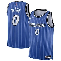 Unisex Nike Anthony Black Blue Orlando Magic Swingman Player Jersey - Icon Edition