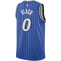 Unisex Nike Anthony Black Blue Orlando Magic Swingman Player Jersey - Icon Edition