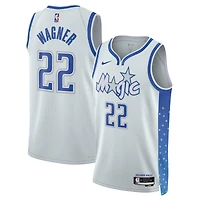 Maillot Swingman unisexe Nike Franz Wagner argenté Orlando Magic 2025/26 - Édition City