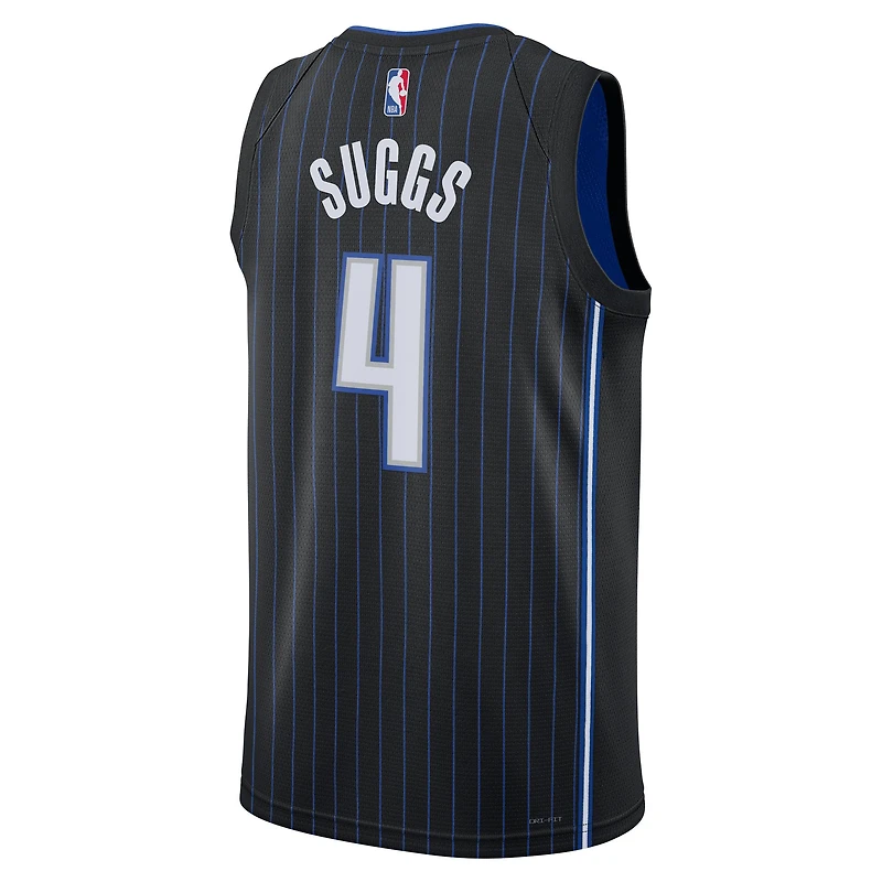 Maillot unisexe Nike Jalen Suggs Orlando Magic Swingman noir - Édition Icon