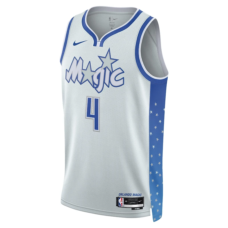 Unisex Nike Jalen Suggs Silver Orlando Magic 2025/26 Swingman Jersey - City Edition