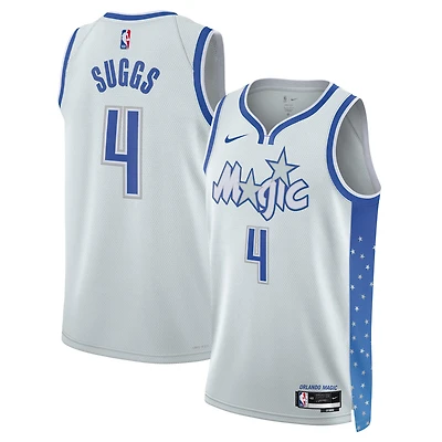 Unisex Nike Jalen Suggs Silver Orlando Magic 2025/26 Swingman Jersey - City Edition