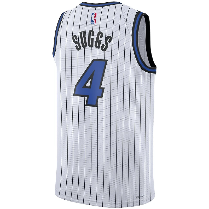 Maillot de joueur Nike unisexe Jalen Suggs blanc des Orlando Magic Swingman - Édition Association