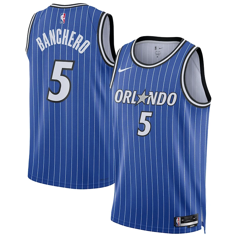 Maillot de joueur Nike unisexe Paolo Banchero bleu des Orlando Magic Swingman - Édition Icon