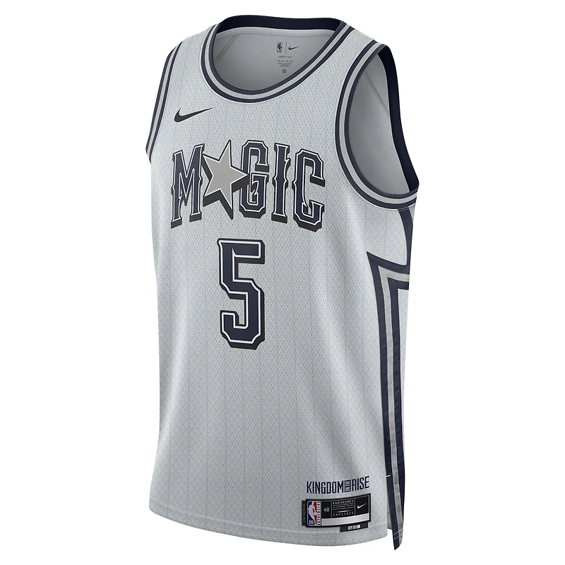 Maillot de joueur unisexe Nike Paolo Banchero Silver Orlando Magic 2024/25 Swingman - Édition City