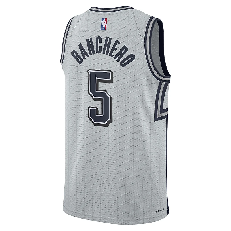 Maillot de joueur unisexe Nike Paolo Banchero Silver Orlando Magic 2024/25 Swingman - Édition City
