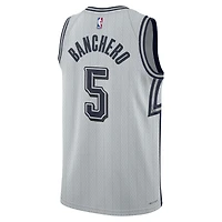 Maillot de joueur unisexe Nike Paolo Banchero Silver Orlando Magic 2024/25 Swingman - Édition City