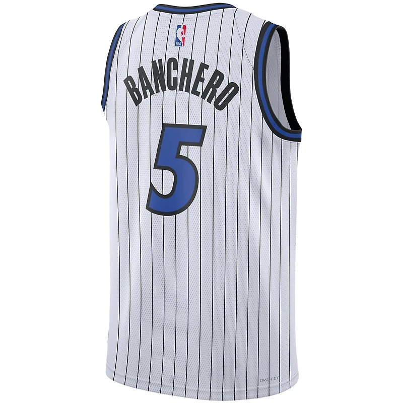 Maillot de joueur Nike unisexe Paolo Banchero blanc des Orlando Magic Swingman - Édition Association