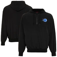Unisex Sportiqe  Black NBA Winfield Quarter-Zip Fleece Hoodie