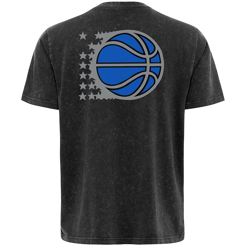 T-shirt unisexe Sportiqe bleu Orlando Magic Rock & Roll Collection Angus Premium délavé minéral