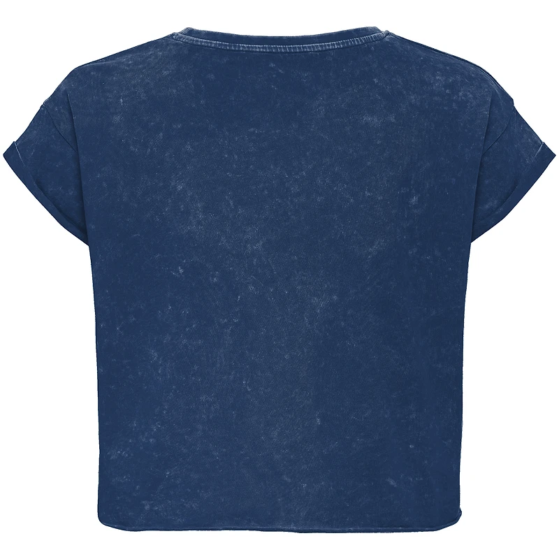 T-shirt court unisexe Sportiqe bleu Orlando Magic Rock & Roll Collection Gwen Premium délavé minéral