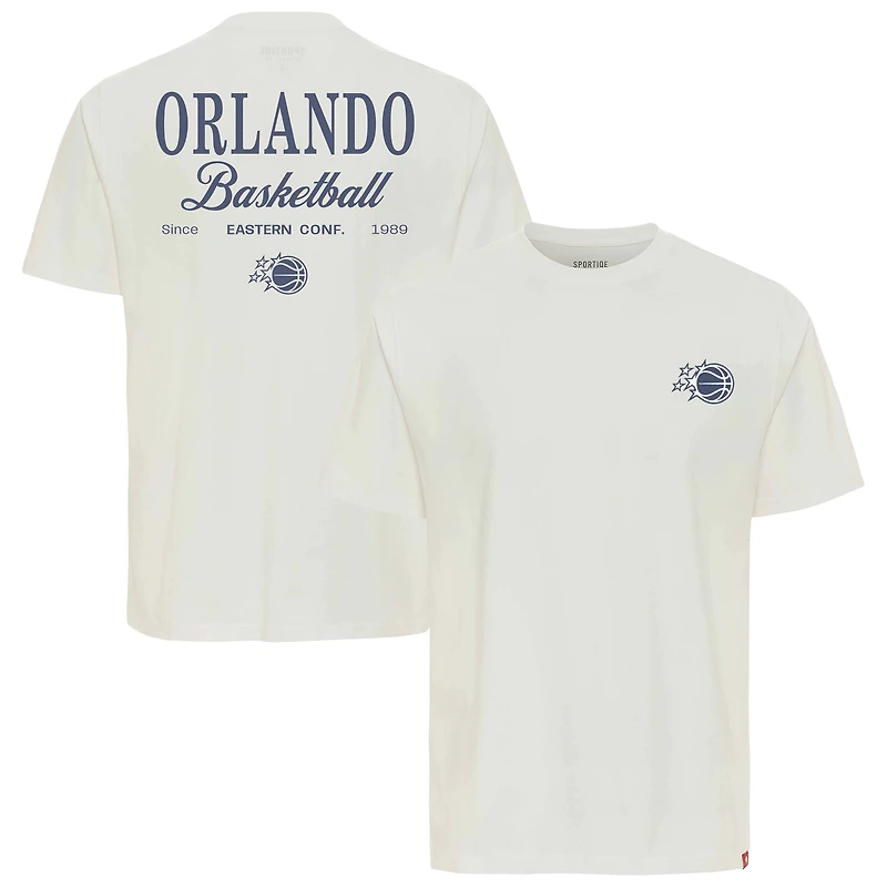 T-shirt unisexe Sportiqe Cream Orlando Magic Athletic Club Collection Duke Relaxed Fit Premium
