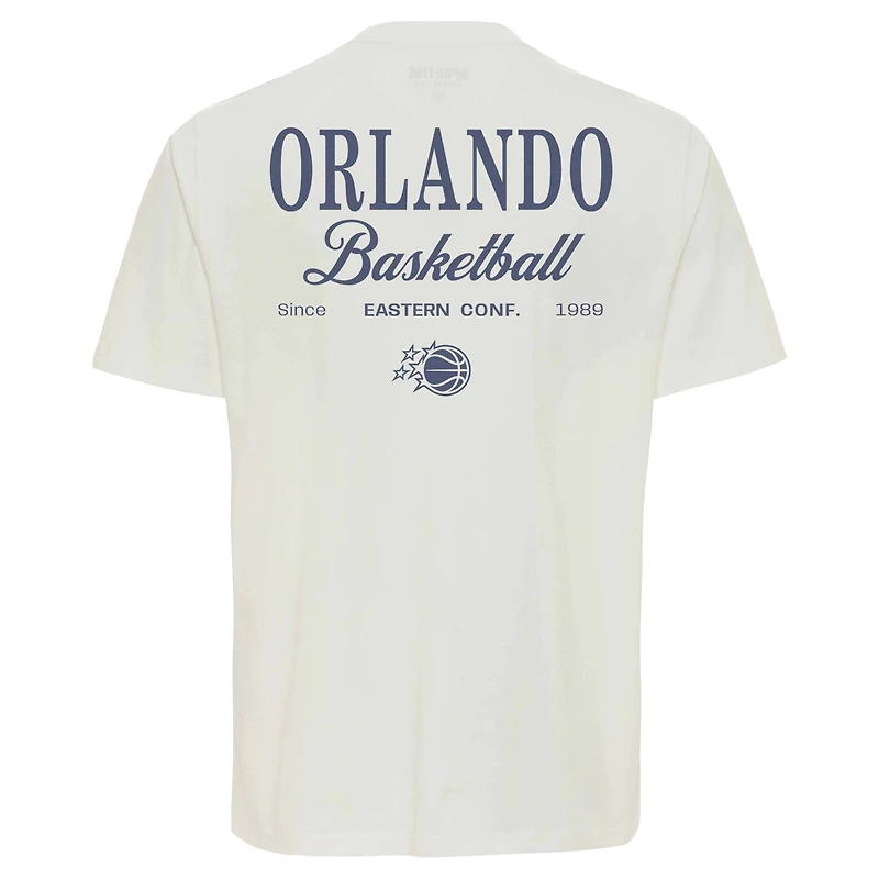 T-shirt unisexe Sportiqe Cream Orlando Magic Athletic Club Collection Duke Relaxed Fit Premium