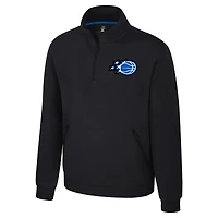 Unisex Stadium Essentials Black Orlando Magic  Varsity Trainer Quarter-Zip Pullover