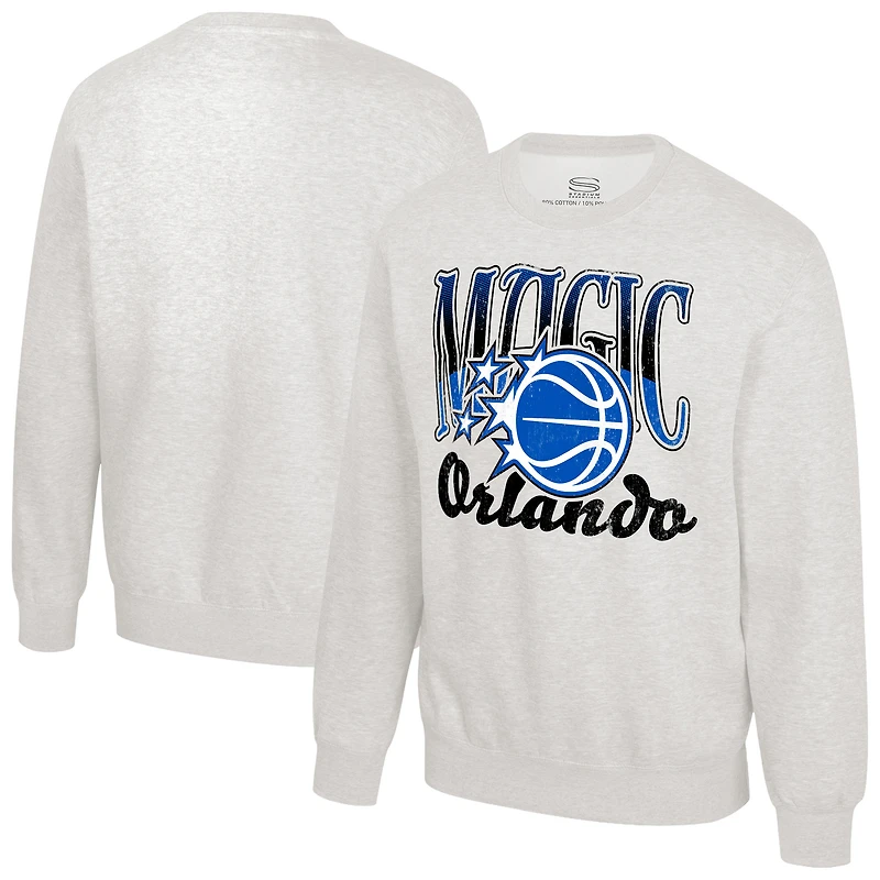 Unisex Stadium Essentials Oatmeal Orlando Magic Sky High Fleece Sweatshirt