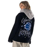 Unisex The Wild Collective Black Orlando Magic Full-Button Denim Hooded Jacket