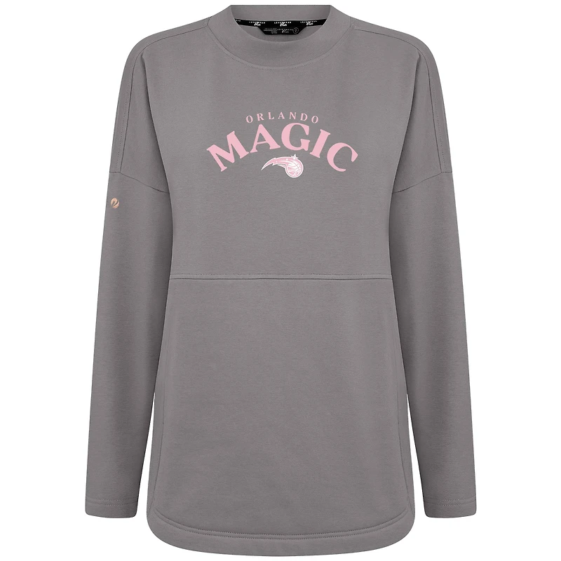 Women's Levelwear  Gray Orlando Magic Mother's Day Beaudry Arched Pullover Sweatshirt