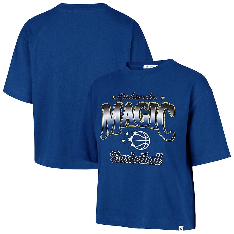 Women's '47  Blue Orlando Magic Vibe Check Reed City T-Shirt