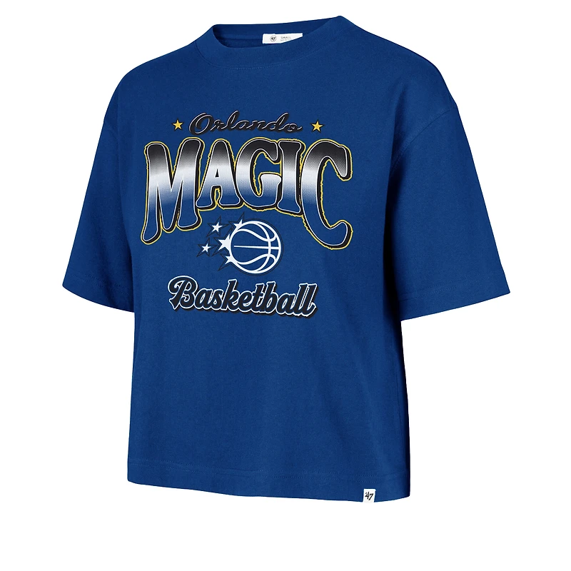Women's '47  Blue Orlando Magic Vibe Check Reed City T-Shirt