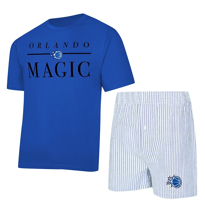 Women's Concepts Sport Blue/White Orlando Magic Copeland T-Shirt & Shorts Sleep Set