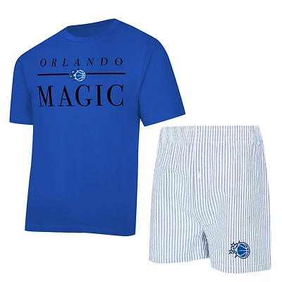 Women's Concepts Sport  Blue/White Orlando Magic Copeland T-Shirt & Shorts Sleep Set