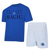 Women's Concepts Sport  Blue/White Orlando Magic Copeland T-Shirt & Shorts Sleep Set