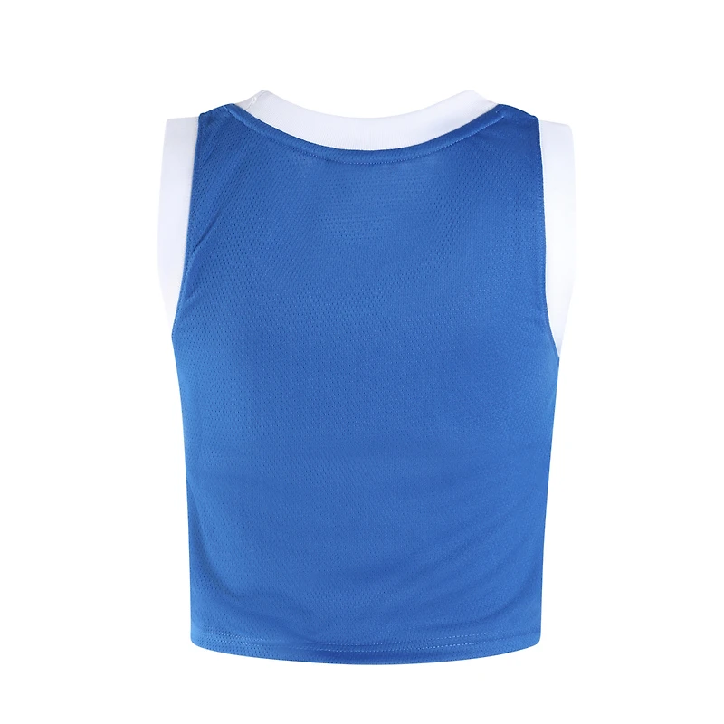 Women's Hype and Vice  Royal Orlando Magic Cropped Basketball Scoop Neck Tank Top