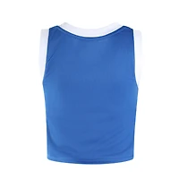 Women's Hype and Vice  Royal Orlando Magic Cropped Basketball Scoop Neck Tank Top