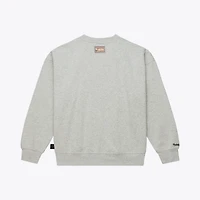 Women's Mitchell & Ness Heather Gray Orlando Magic 3.0 Logo Lightweight Sweatshirt