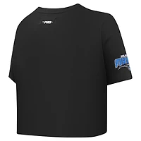 T-shirt court et boxy noir Orlando Magic Jewels Pro Standard pour femme