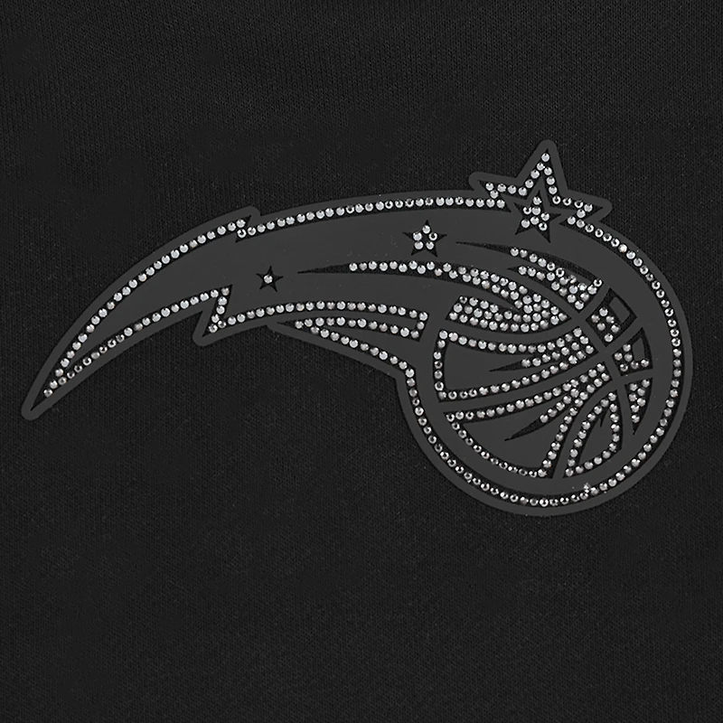 Sweat à capuche court Orlando Magic Jewels Pro Standard pour femme, noir