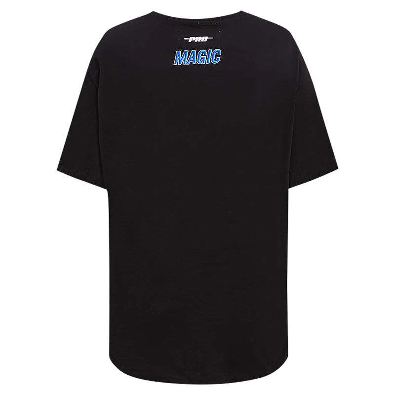 Women's Pro Standard Black Orlando Magic Script Boyfriend T-Shirt