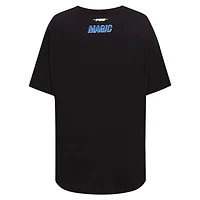 Women's Pro Standard Black Orlando Magic Script Boyfriend T-Shirt