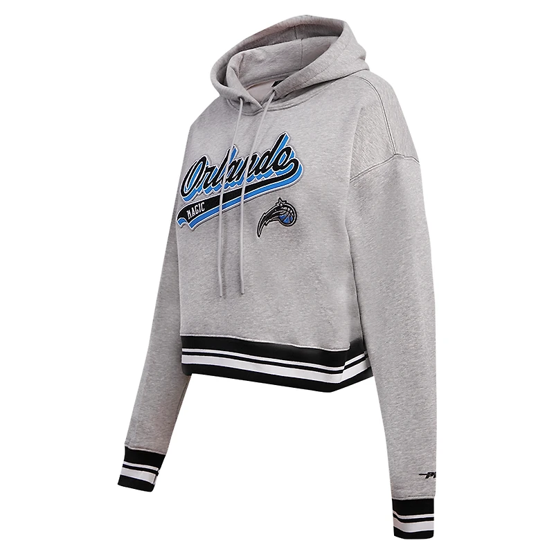 Sweat à capuche court Pro Standard pour femmes, gris chin