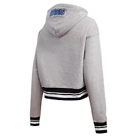 Sweat à capuche court Pro Standard pour femmes, gris chin