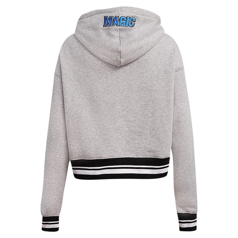 Sweat à capuche court Pro Standard pour femmes, gris chin