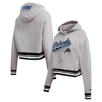 Sweat à capuche court Pro Standard pour femmes, gris chin