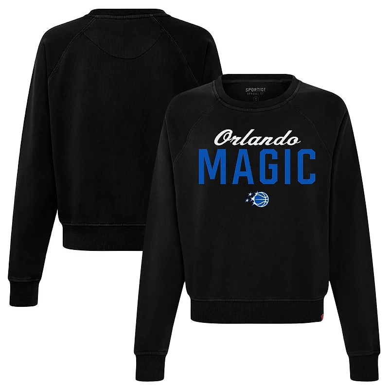 Women's Sportiqe Black Orlando Magic Ashlyn Premium Sweatshirt