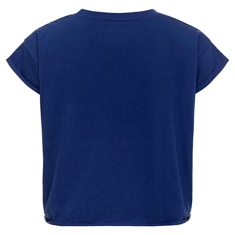 T-shirt Alana bleu court Sportiqe pour femme, collection authentique Orlando Magic