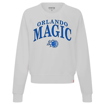 Women's Sportiqe  Gray Orlando Magic Genuine Issue Collection Ashlyn Crewneck Sweatshirt