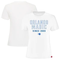 T-shirt Sportiqe blanc premium pour femme Orlando Magic Arcadia