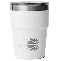 Gobelet empilable Rambler blanc Orlando Magic 473 ml (16 oz) avec couvercle Magslider